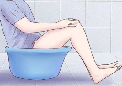 Water procedures for the penis